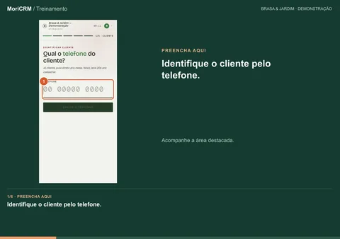Demonstração de abra uma comanda no salão